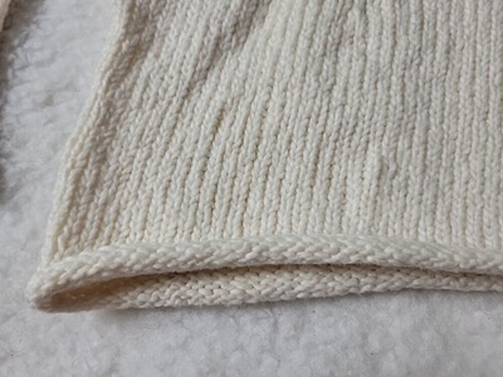 EILEEN FISHER Sweater PS Organic Cotton Chunky Turtleneck Pullover Ivory - Picture 8 of 8